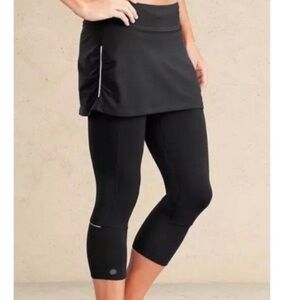 Athleta Skort-Leggings,Black,Size S